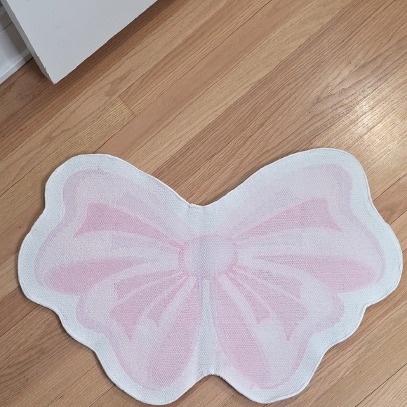 Pink Bow Shaped Rug - Picture 2 of 2